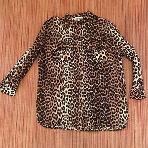 Ganni leopard print shirt size 38